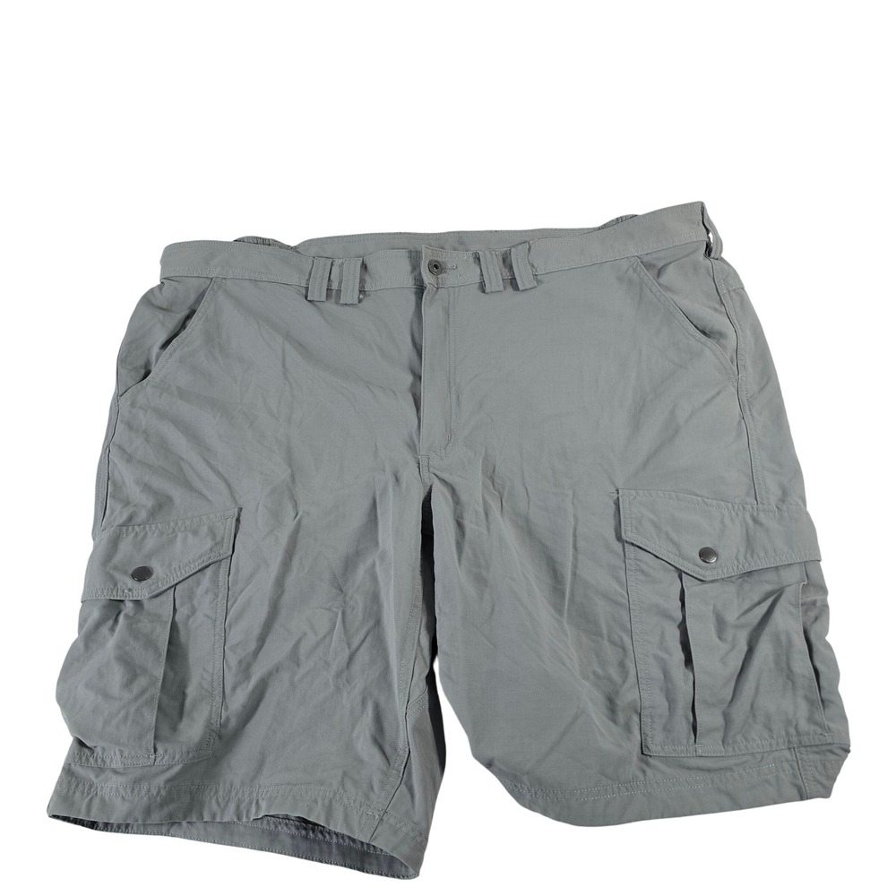 Duluth Trading Co Dry on the Fly Cargo Shorts Mens 46 Gray Relaxed Fit 60693